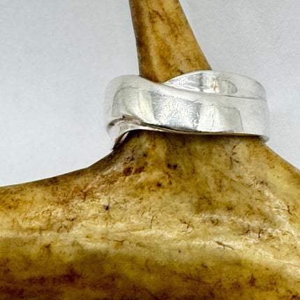 Vintage Silver Boho Cocktail Ring 925 Sterling Antique Wedding Engagement Band | Elijah collection