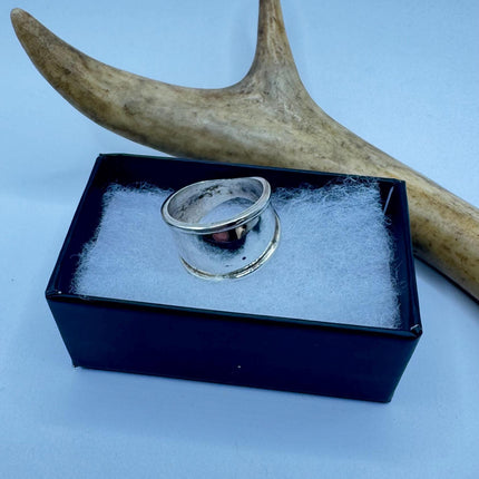 Vintage Silver Boho Cocktail Ring 925 Sterling Antique Wedding Engagement Band | Elijah collection