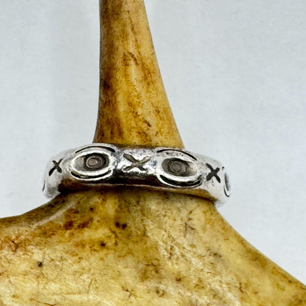 Vintage Silver Boho Cocktail Ring 925 Sterling Antique Wedding Engagement Band | Elijah collection