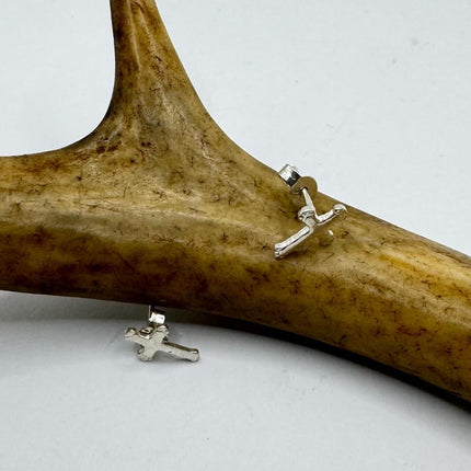 Vintage Silver Cross Earrings