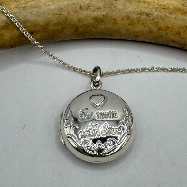 Vintage Silver Locket | Tiny Silver Heart Photo Memory Charm Pendant | 925 Sterling Silver Delicate Chain | Small Photo Mini Memory Necklace