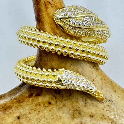 Vintage Gold Snake Ring