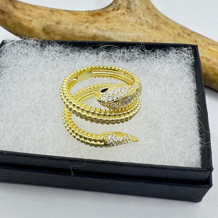 Vintage Gold Snake Ring