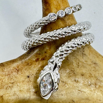 Vintage Silver Snake Ring