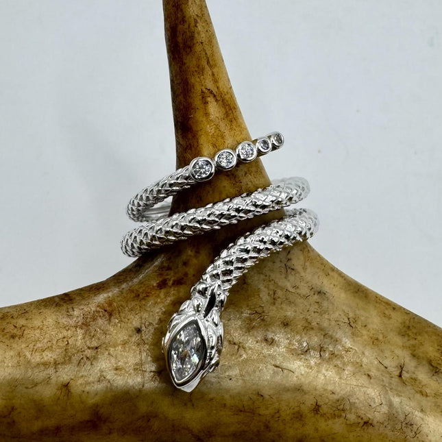Vintage Silver Snake Ring