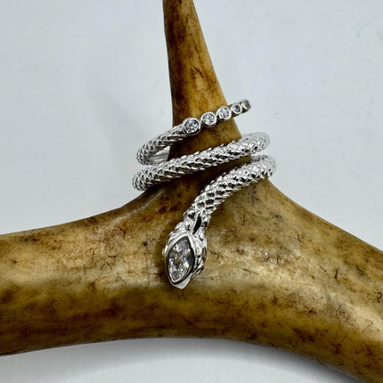 Vintage Silver Snake Ring