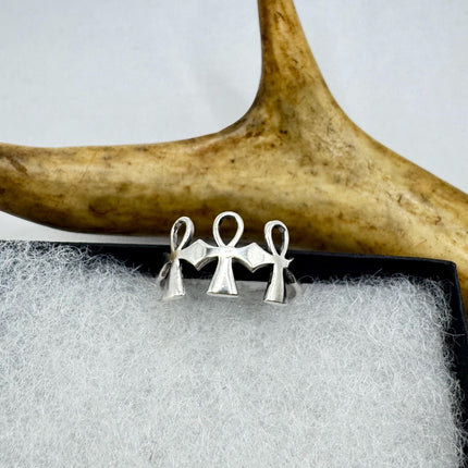 Vintage Silver Ankh Ring | 925 Sterling Silver - Unique Treasure
