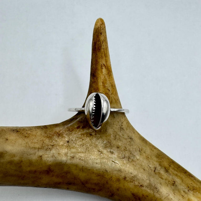 Vintage Silver African Cowry Shell Ring | 925 Sterling Silver - Unique Treasure
