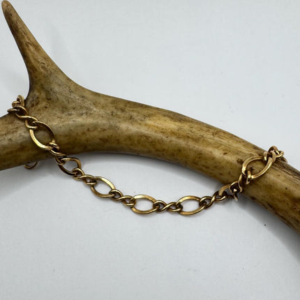 Vintage Charm Bracelet | Infinity | Gold filled Dainty Wedding Prom Everyday Jewelry | 7.5 Inches