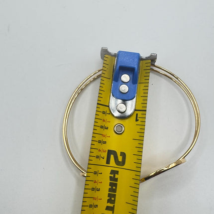 Vintage Modern Gold Bracelet 9k Gold Filled | Unique Gift Statement Bangle Bracelet