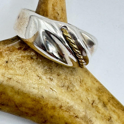 Vintage Silver Boho Cocktail Ring 925 Sterling Antique Wedding Engagement Band | Elijah collection