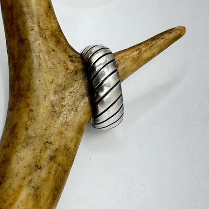 Vintage Silver Boho Cocktail Ring 925 Sterling Antique Wedding Engagement Band | Elijah collection