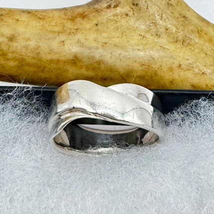 Vintage Silver Boho Cocktail Ring 925 Sterling Antique Wedding Engagement Band | Elijah collection