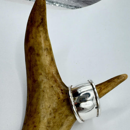Vintage Silver Boho Cocktail Ring 925 Sterling Antique Wedding Engagement Band | Elijah collection