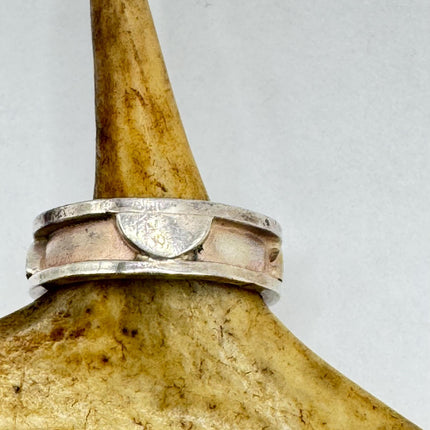 Vintage Silver Boho Cocktail Ring 925 Sterling Antique Wedding Engagement Band | Elijah collection