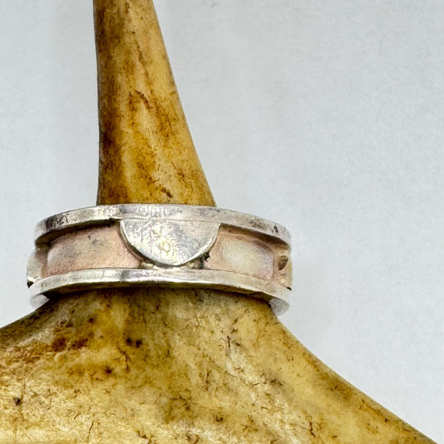 Vintage Silver Boho Cocktail Ring 925 Sterling Antique Wedding Engagement Band | Elijah collection