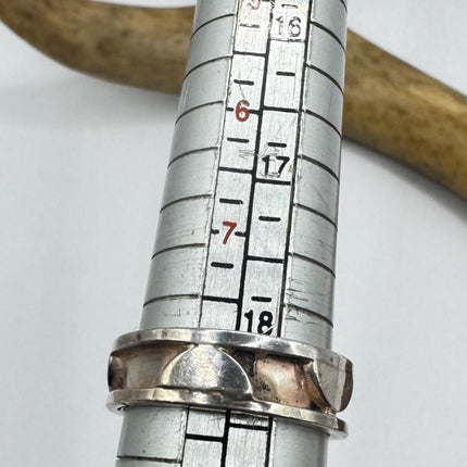 Vintage Silver Boho Cocktail Ring 925 Sterling Antique Wedding Engagement Band | Elijah collection
