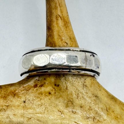 Vintage Silver Boho Cocktail Ring 925 Sterling Antique Wedding Engagement Band | Elijah collection