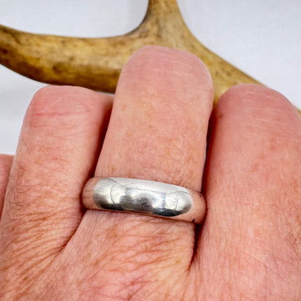 Vintage Silver Boho Cocktail Ring 925 Sterling Antique Wedding Engagement Band | Elijah collection