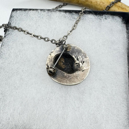 Vintage Roman coin Brooch Pin | Deco Sterling Silver Pin Brooch necklace