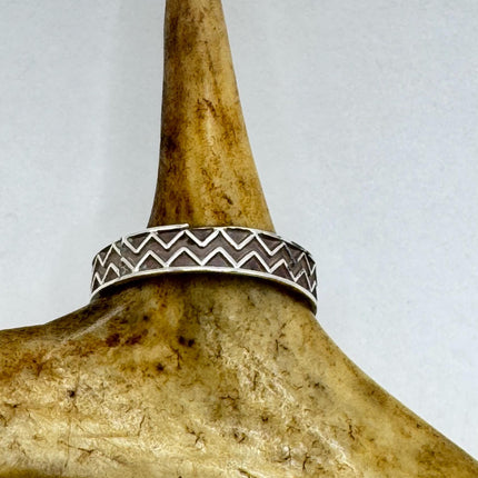 Vintage Silver Boho Cocktail Ring 925 Sterling Antique Wedding Engagement Band | Elijah collection