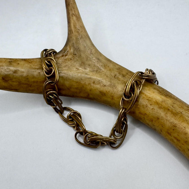 Vintage Gold Chain Tennis Bracelet 10k Gold Filled Minimal Simple Stacking Layered Everyday Bracelet