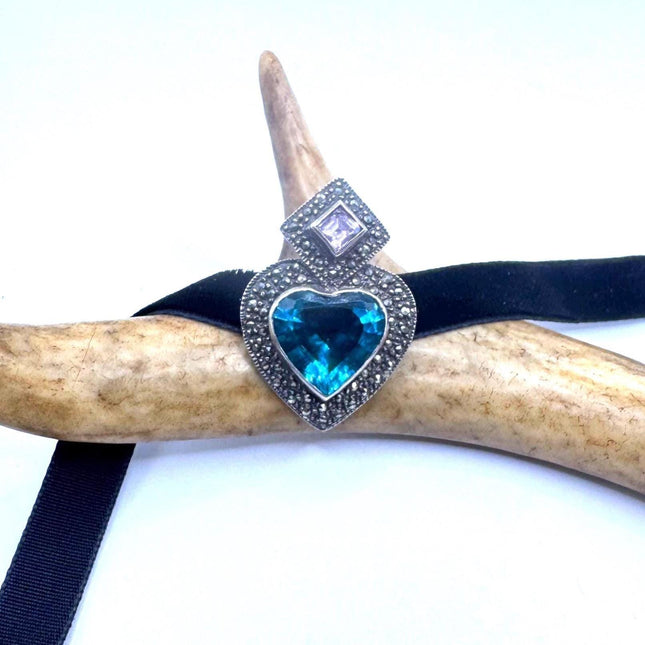 Vintage Marcasite Brooch Pin | Deco Sterling Silver Pin Brooch