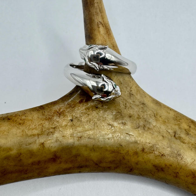 Vintage Silver Ring | Crystal Cocktail Cougar Cat Ring 925 Sterling Silver