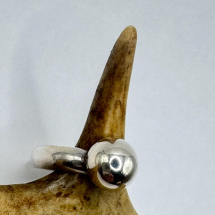 Vintage Silver Boho Cocktail Ring 925 Sterling Antique Wedding Engagement Band | Elijah collection