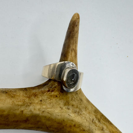 Vintage Grey Labradorite 925 Sterling Silver Boho Ring | Unique Gift Statement Ring Elijah Collection