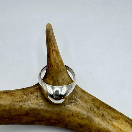Vintage Silver Boho Cocktail Ring 925 Sterling Antique Wedding Engagement Band | Elijah collection
