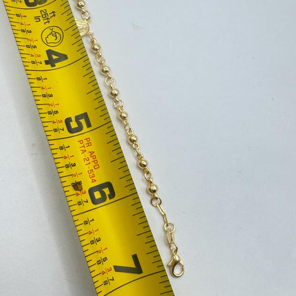 Vintage Rosary Bracelet | Beaded with 9k Gold Filled Cross Pendant Charm Rosary Beads Prayer Bracelet