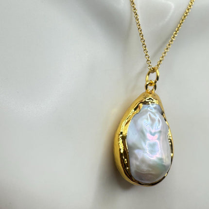 Vintage Biwa Pearl Gold Filled Necklace