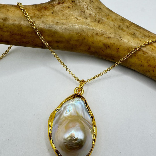 Vintage Biwa Pearl Gold Filled Necklace