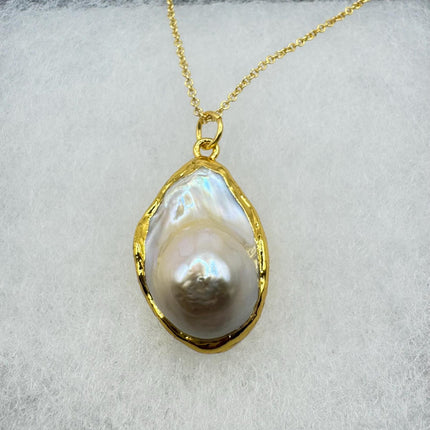 Vintage Biwa Pearl Gold Filled Necklace