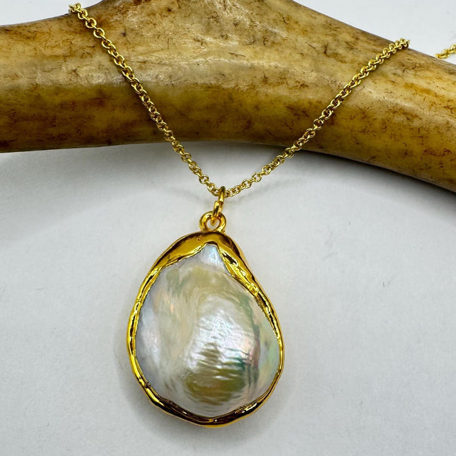 Vintage Biwa Pearl Gold Filled Necklace