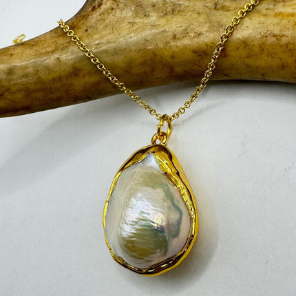 Vintage Biwa Pearl Gold Filled Necklace