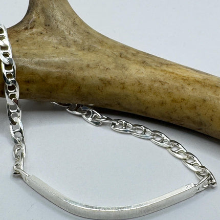 Vintage ID bracelet 925 sterling silver