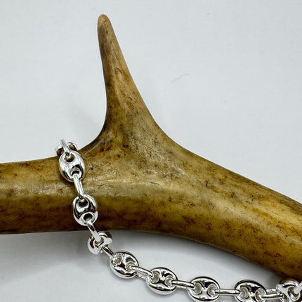 Vintage Circle charm bracelet Chunky Stackable Layered Every day 925 Sterling Silver