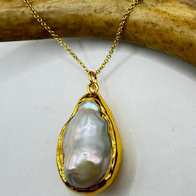 Vintage Biwa Pearl Gold Filled Necklace