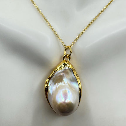 Vintage Biwa Pearl Gold Filled Necklace