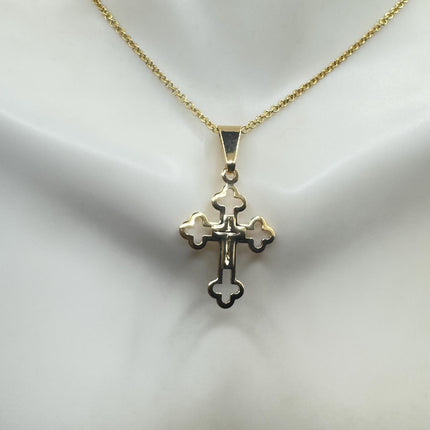 Vintage Gold Filled Tiny Cross Necklace