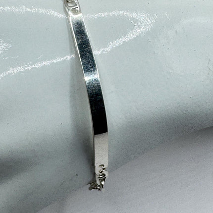 Vintage ID bracelet 925 sterling silver