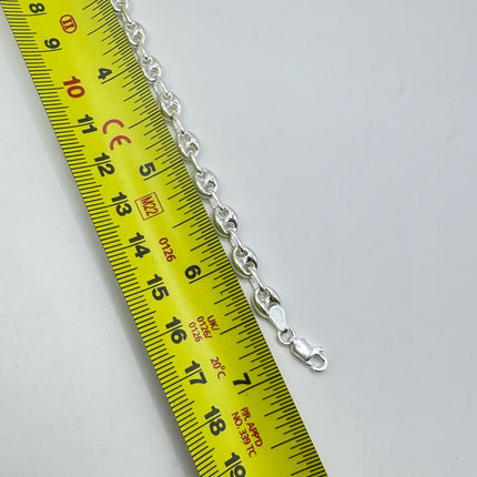 Vintage Circle charm bracelet Chunky Stackable Layered Every day 925 Sterling Silver