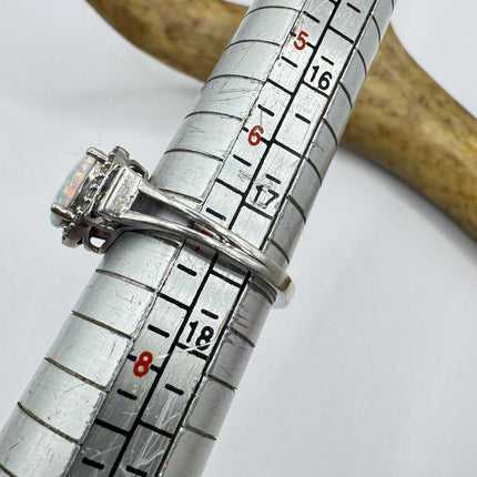 Vintage Purple Amethyst Ring Band Golden 925 Sterling Silver