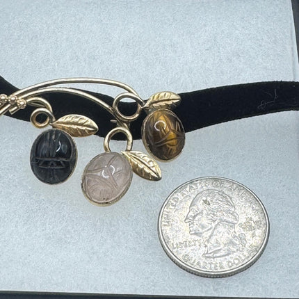 Vintage Scarab Brooch 925 sterling silver-Pins and Brooches-TomWayne Jewelers