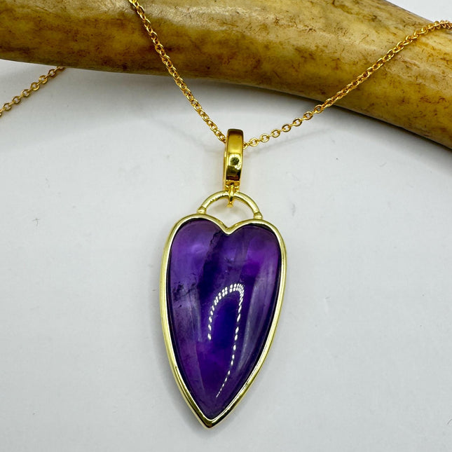 Vintage Gold Filled Heart Pendant Necklace-Necklaces-TomWayne Jewelers