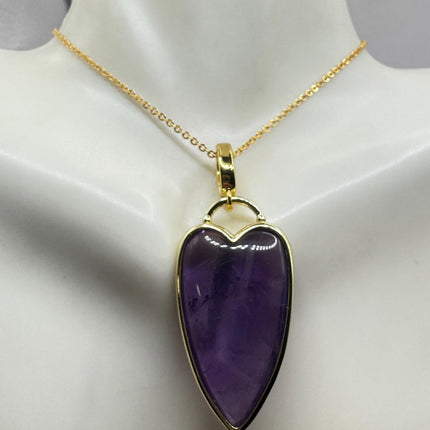 Vintage Gold Filled Heart Pendant Necklace