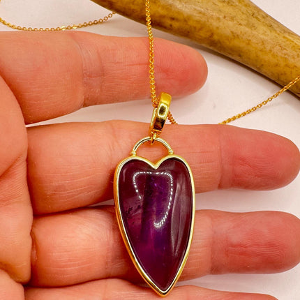 Vintage Gold Filled Heart Pendant Necklace