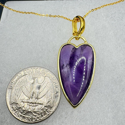 Vintage Gold Filled Heart Pendant Necklace